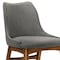 Armen Living Arcadia and Azalea 48" Round Charcoal and Walnut Wood 5 Piece Dining Set SETARDI5AZWACH48 - alternate 6